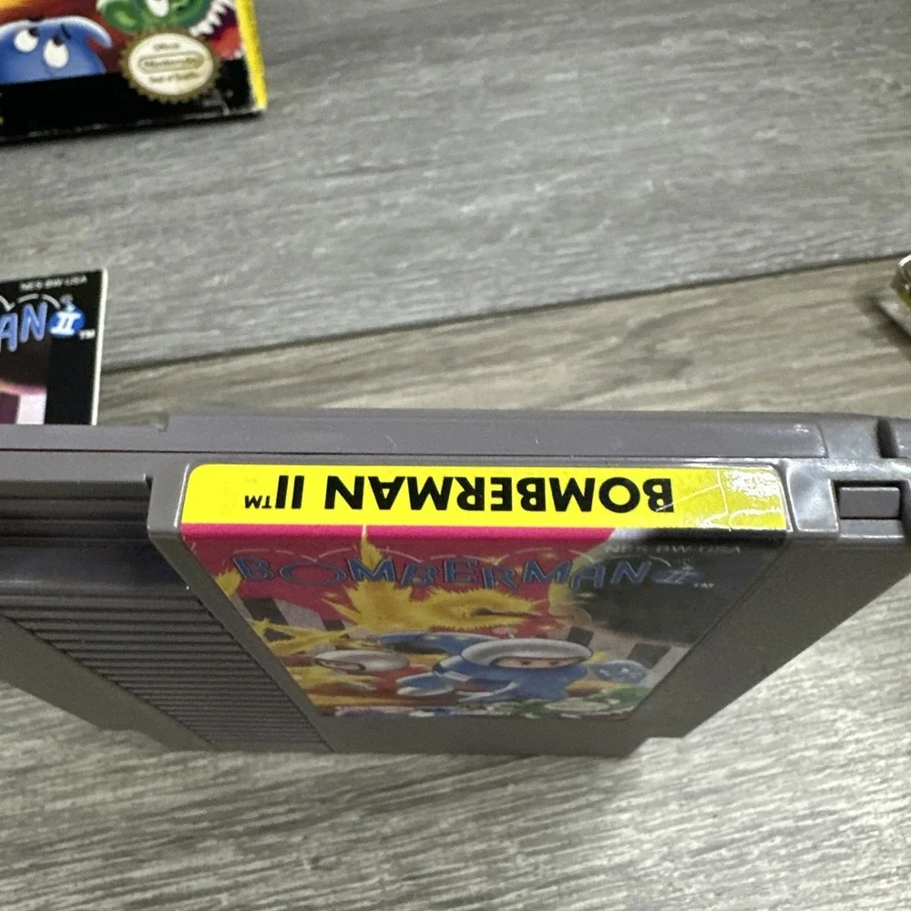 Bomberman II 2 CIB Box Manual Cart Box Protector (Nintendo, NES 1993)